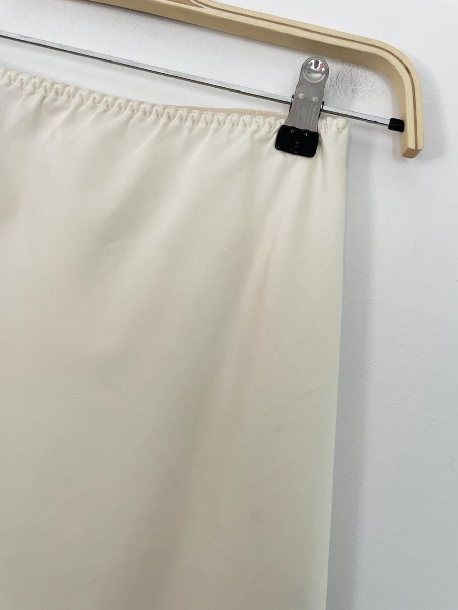 vintage 80s victoria's secret satin lace slip skirt | union made - good market thrift store