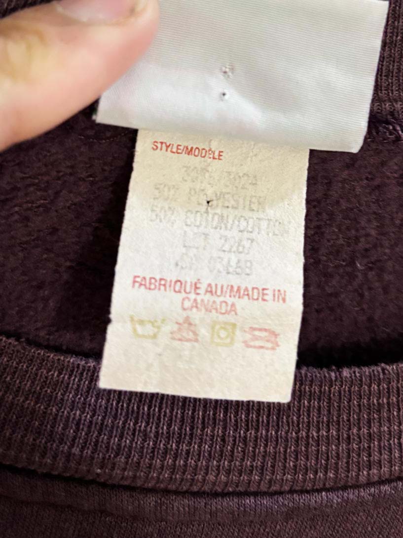 vintage 80s warm ups co. cross stitch deer sweatshirt | made in Canada - good market thrift store