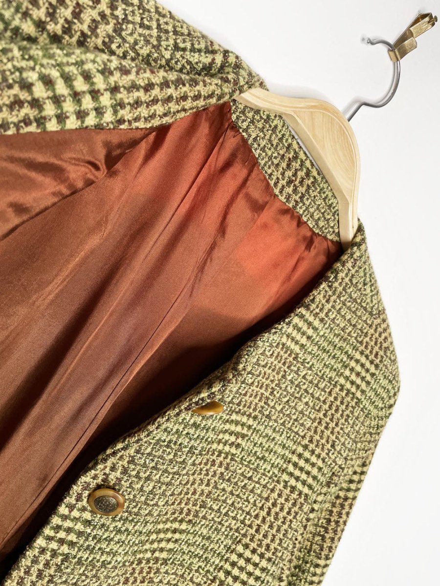 vintage 80s watercolours 100% wool tweed jacket | made in Ireland - good market thrift store