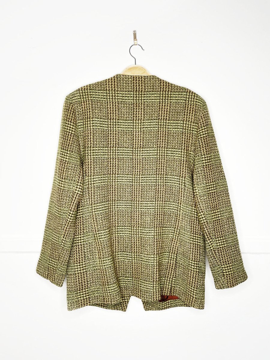 vintage 80s watercolours 100% wool tweed jacket | made in Ireland - good market thrift store