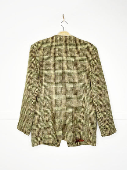 vintage 80s watercolours 100% wool tweed jacket | made in Ireland - good market thrift store