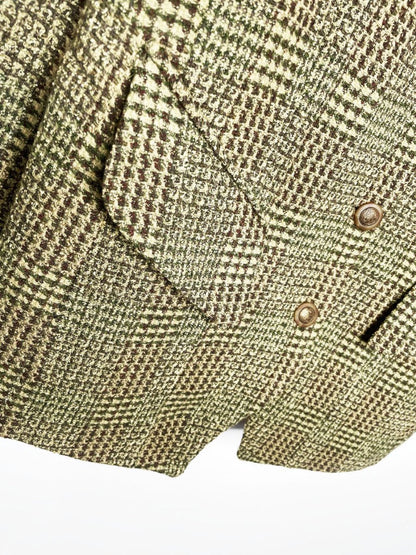 vintage 80s watercolours 100% wool tweed jacket | made in Ireland - good market thrift store