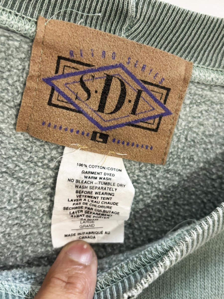 vintage 80s west haven golf series faded sweatshirt - good market thrift store