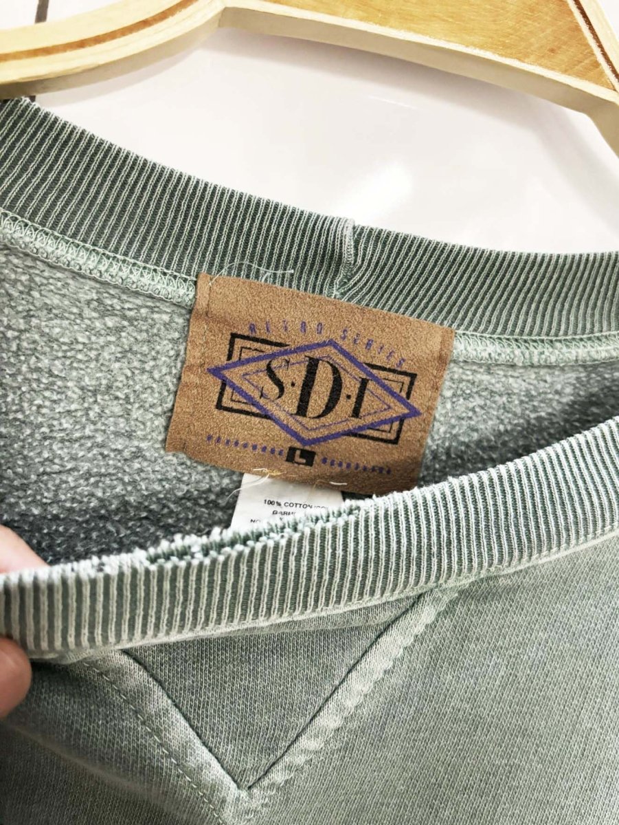 vintage 80s west haven golf series faded sweatshirt - good market thrift store