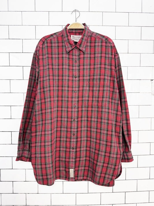 vintage 90s abercrombie flannel shirt - good market thrift store