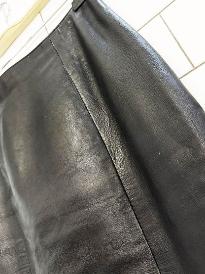 vintage 90s ada soft leather mini skirt - good market thrift store
