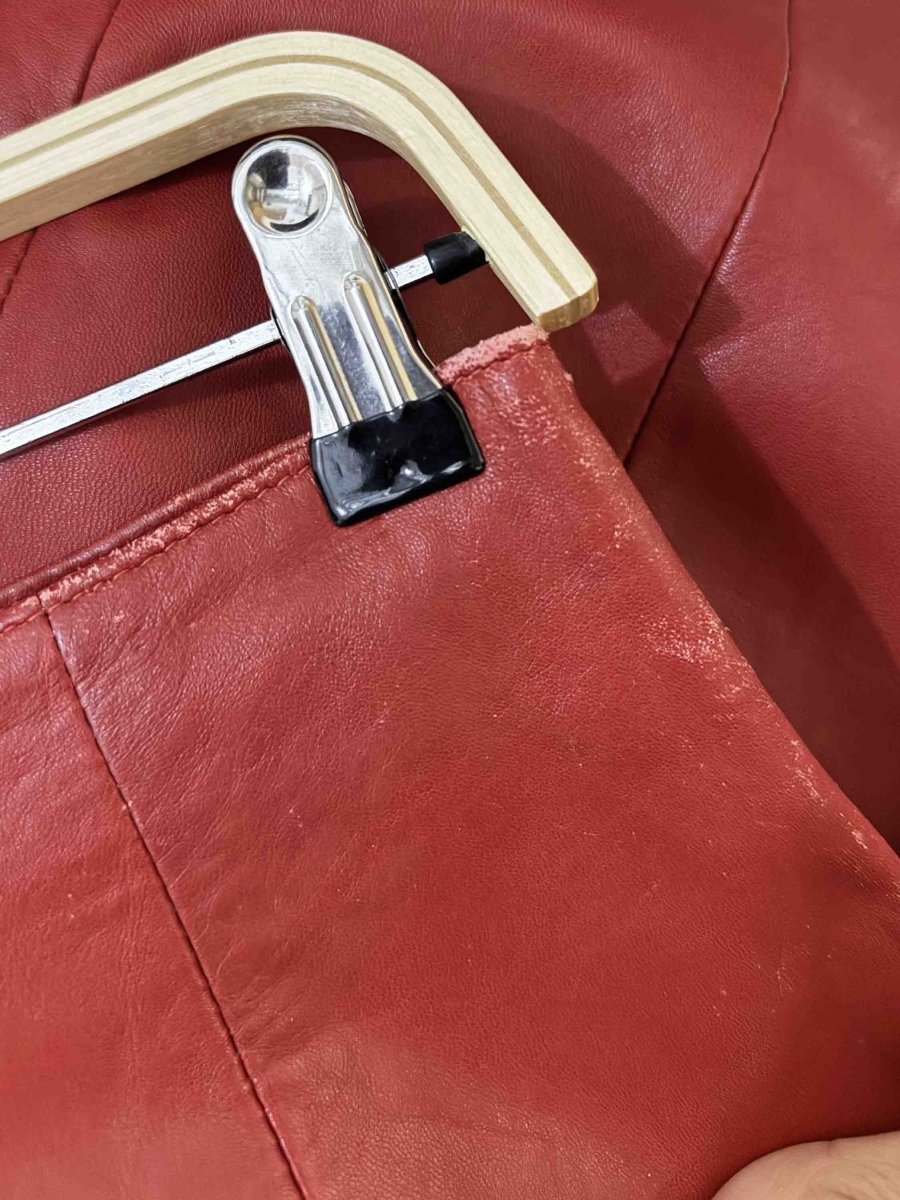 vintage 90s ada soft leather mini skirt - good market thrift store