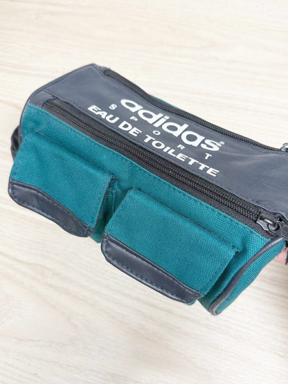 vintage 90s adidas sport eau de toilette toiletry bag - good market thrift store