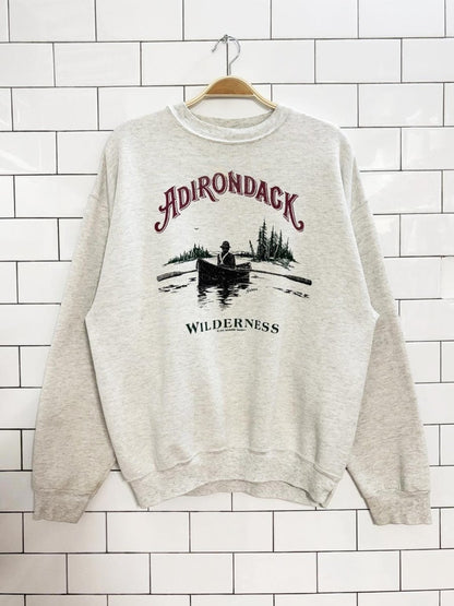vintage 90s adirondack wilderness sweatshirt | made in usa - good market thrift store