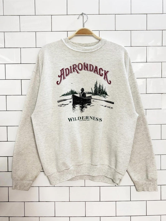 vintage 90s adirondack wilderness sweatshirt | made in usa - good market thrift store