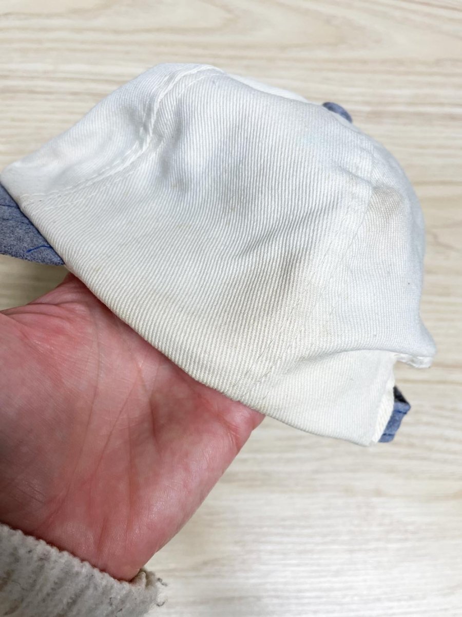 vintage 90s AJM suede brim embroiderd cowboy hat - good market thrift store