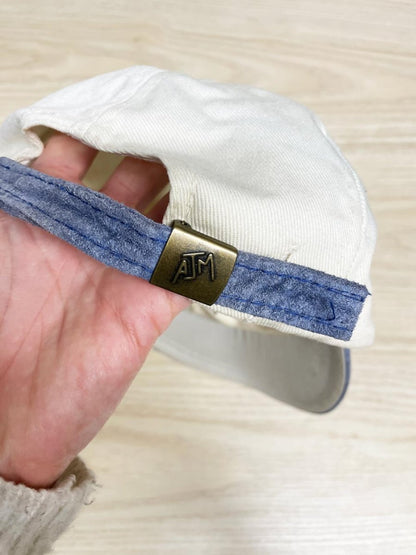 vintage 90s AJM suede brim embroiderd cowboy hat - good market thrift store