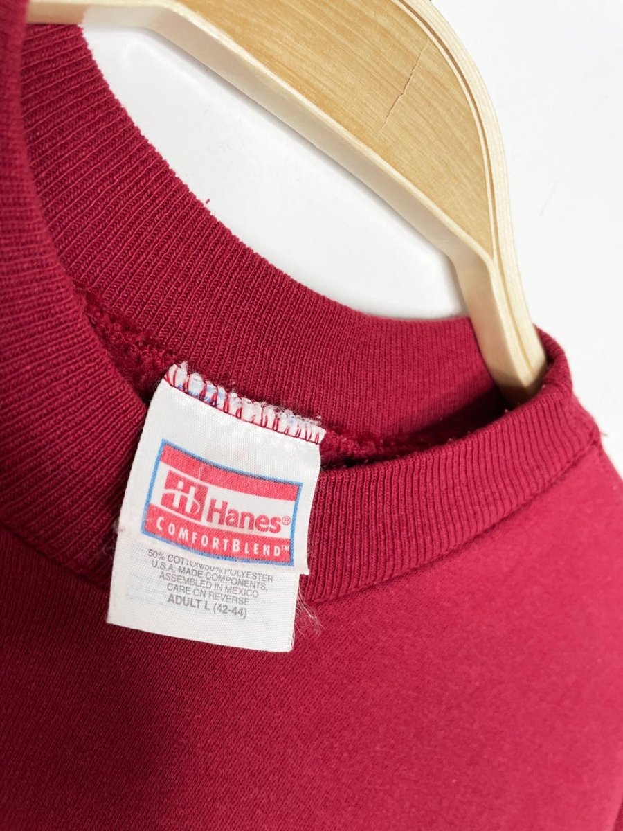 vintage 90s alaska polar bear fair isle sweatshirt | hanes - good market thrift store