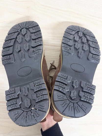 vintage 90s aldo leather lace up chunky sole hiker boot | made in Italy - good market thrift store