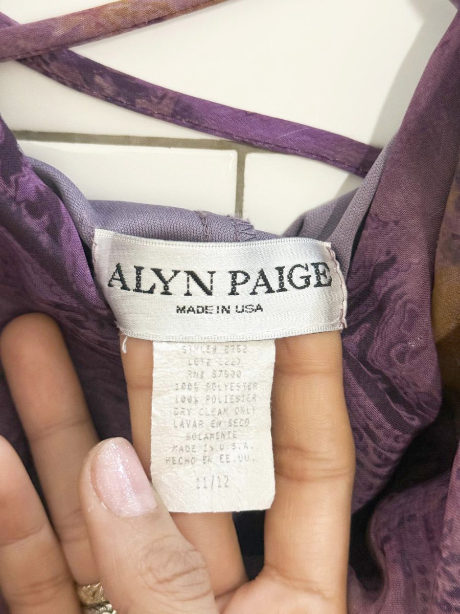 vintage 90s alyn paige chiffon strappy mini dress | made in USA - good market thrift store