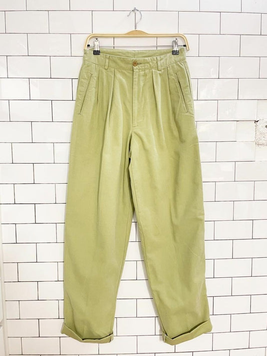 vintage 90s america tradition pleated cotton summer pant - good market thrift store