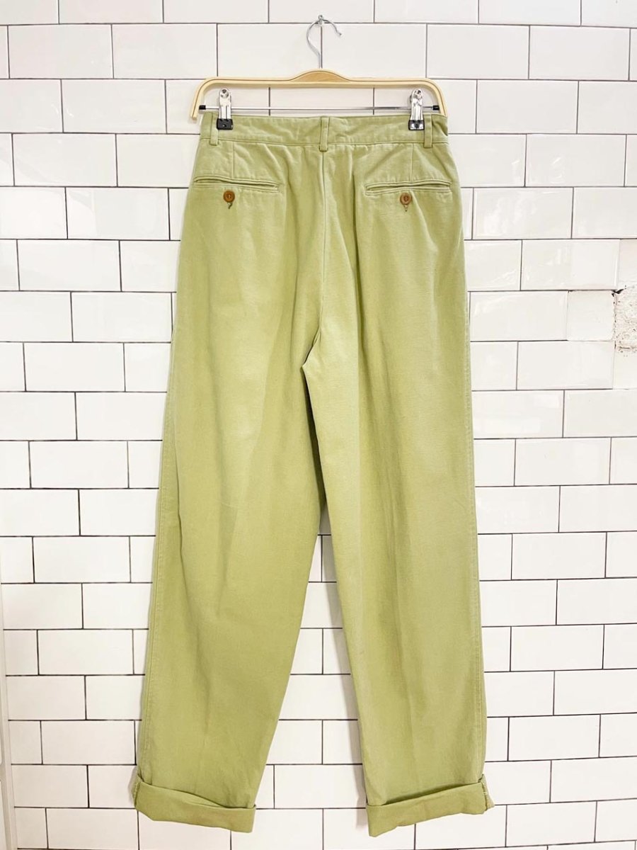 vintage 90s america tradition pleated cotton summer pant - good market thrift store