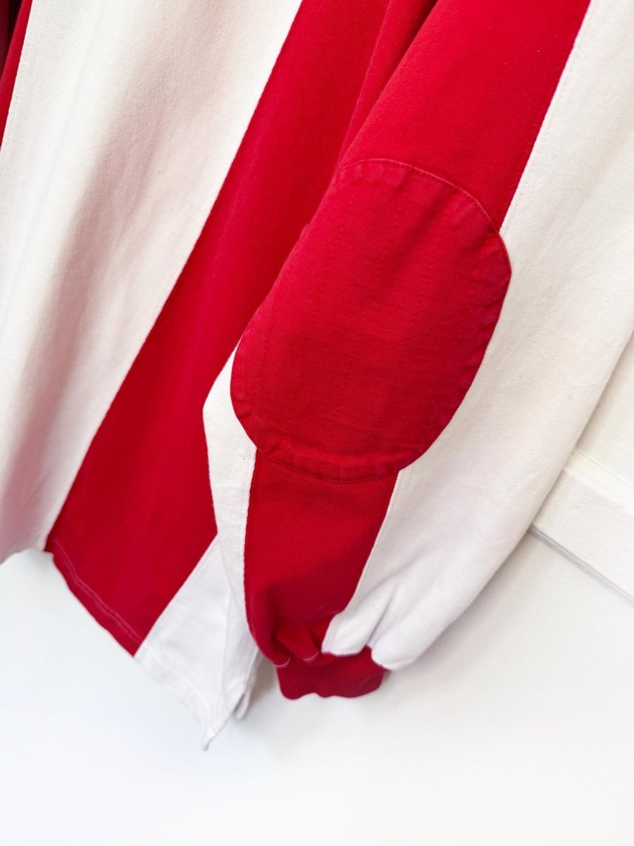 vintage 90s american eagle rugby colour block long sleeve shirt - good market thrift store