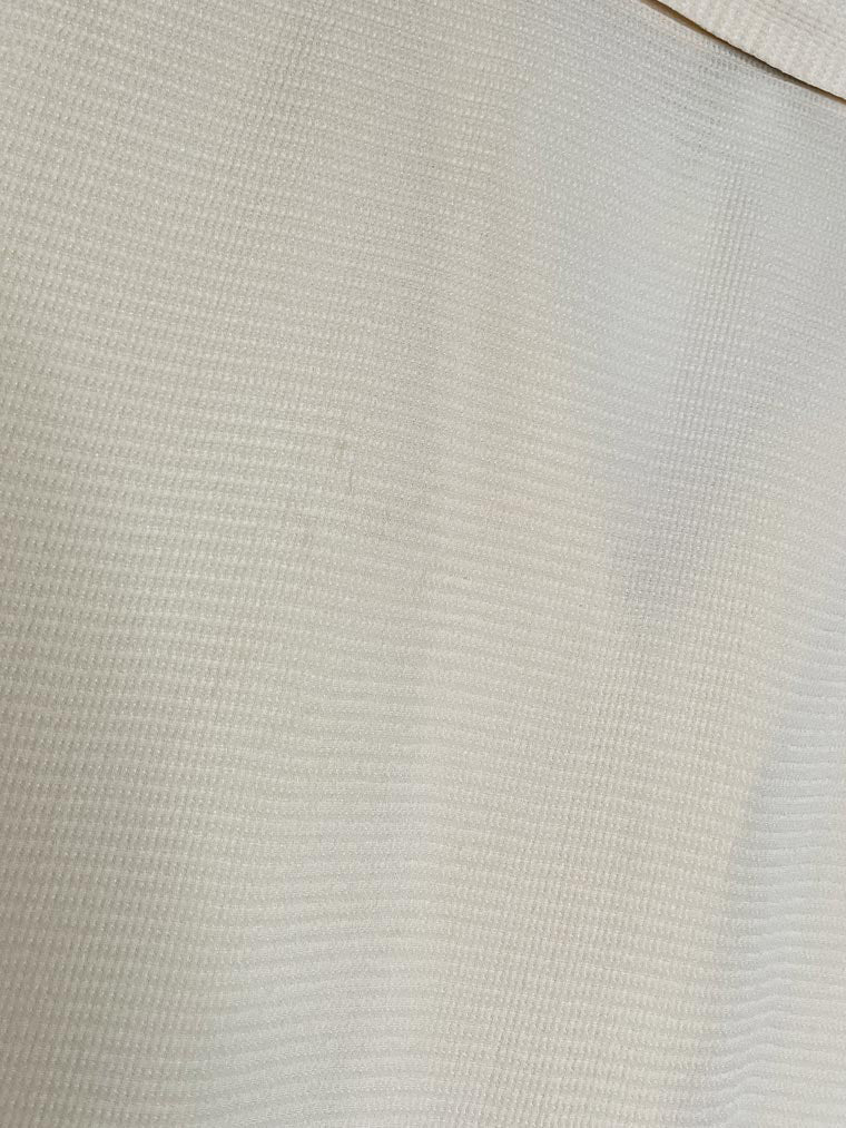 vintage 90s ann taylor 100% silk gauze full button short sleeve shirt - good market thrift store