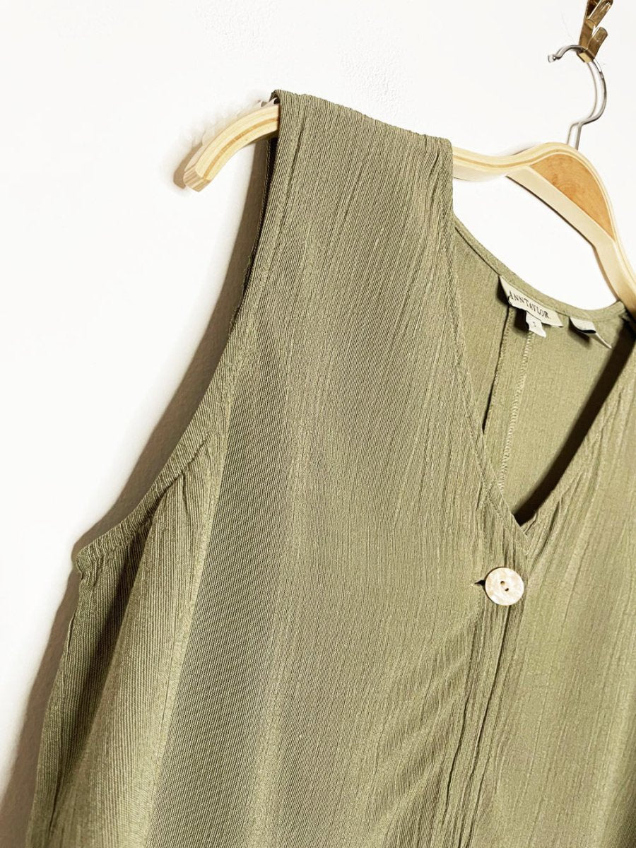 vintage 90s ann taylor cropped vest top - good market thrift store