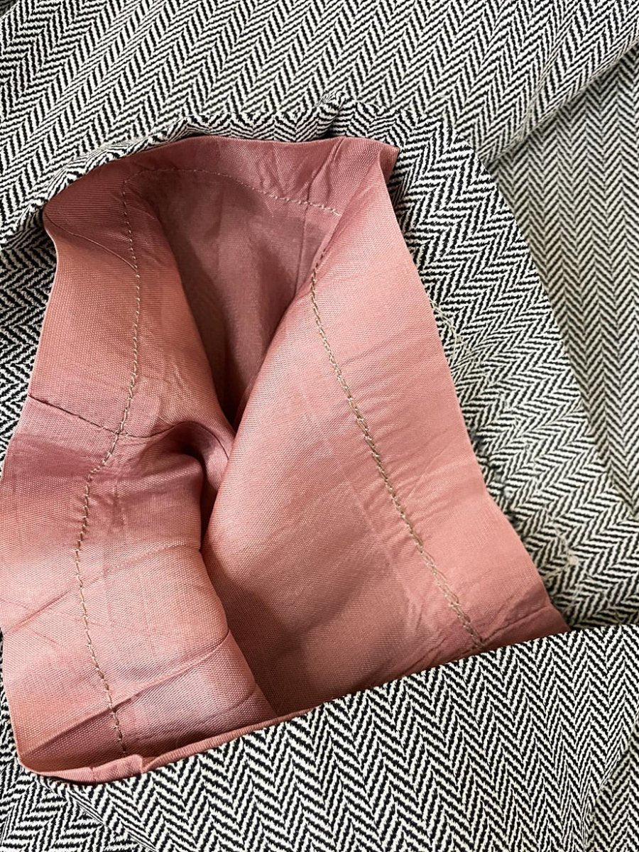 vintage 90s ann taylor herringbone pleated trouser | made in USA - good market thrift store