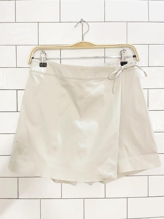 vintage 90s ann taylor tie up mini skort - good market thrift store