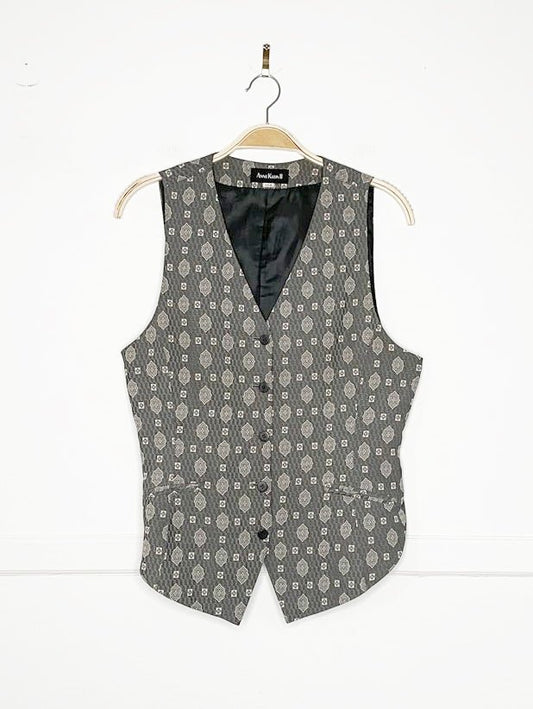 vintage 90s anne klein II tailored medallion vest top - good market thrift store