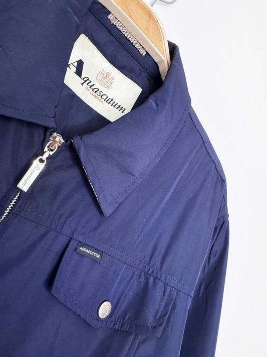vintage 90s aquascutum boxy full zip short field jacket - good market thrift store