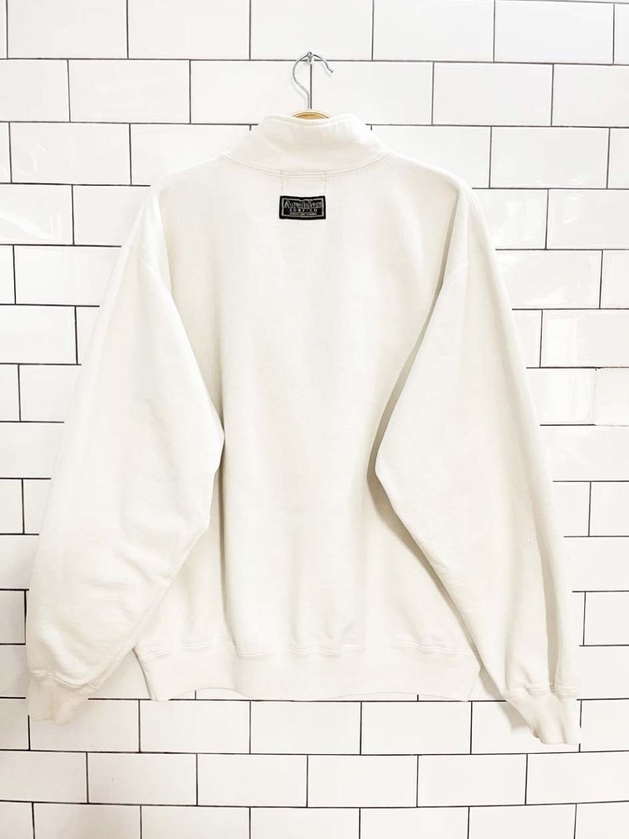 vintage 90s archie's surf shop beach club 1/4 zip cottage sweatshirt - good market thrift store