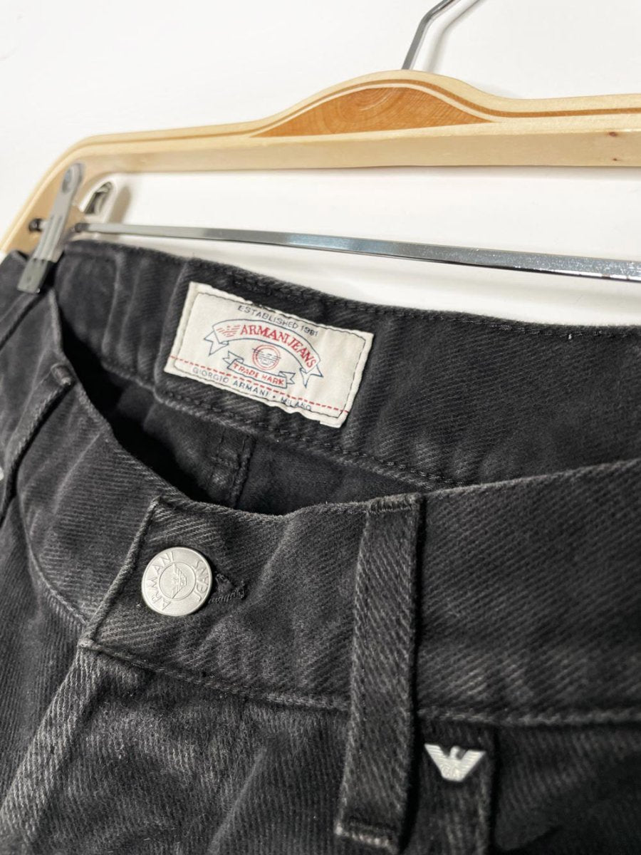 vintage 90s armani soft - brushed relaxed fit jeans - good market thrift store