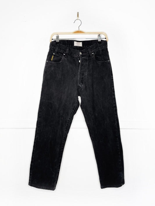 vintage 90s armani soft - brushed relaxed fit jeans - good market thrift store
