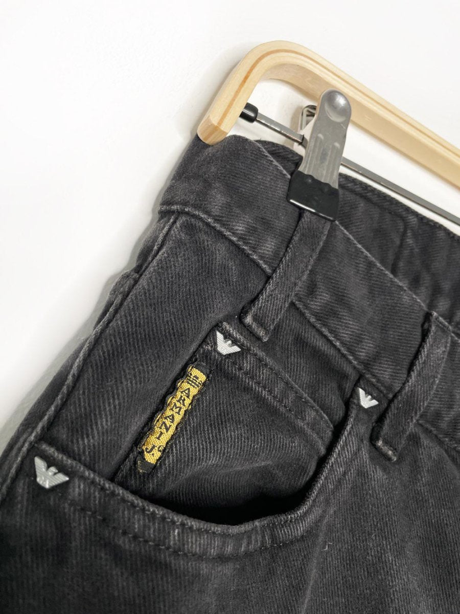 vintage 90s armani soft - brushed relaxed fit jeans - good market thrift store