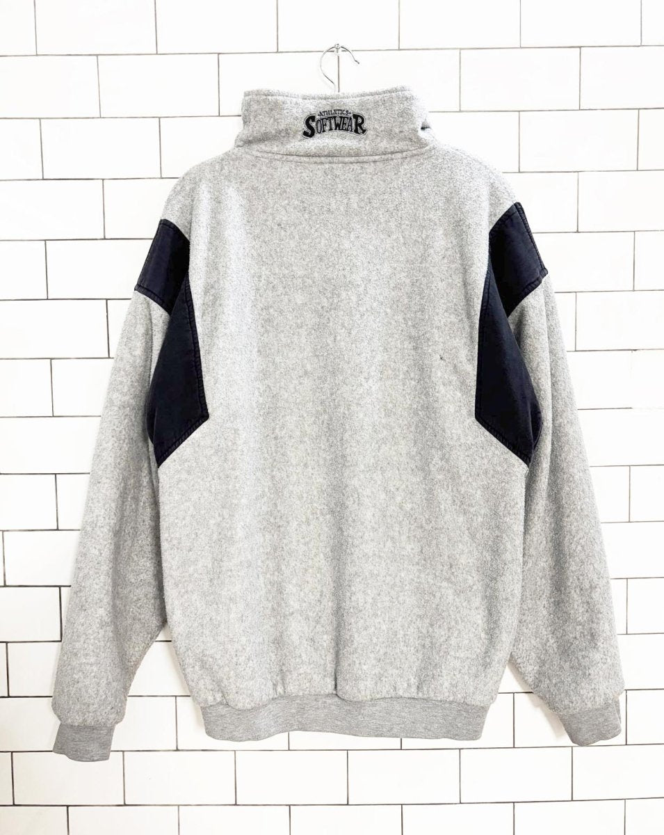 vintage 90s athletic softwear vancouver canucks fleece jacket | nhl - good market thrift store