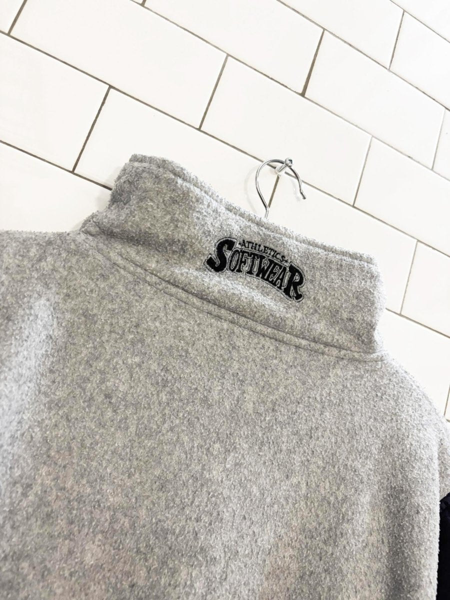 vintage 90s athletic softwear vancouver canucks fleece jacket | nhl - good market thrift store