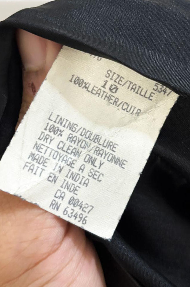 vintage 90s bagatelle leather ribbed mini skirt - good market thrift store