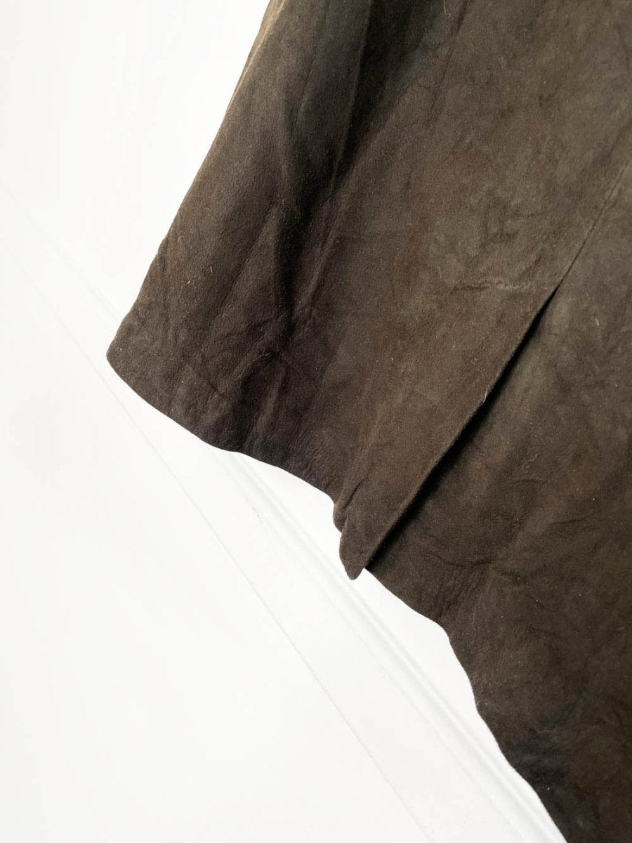 vintage 90s banana republic lamb suede mini skirt - good market thrift store