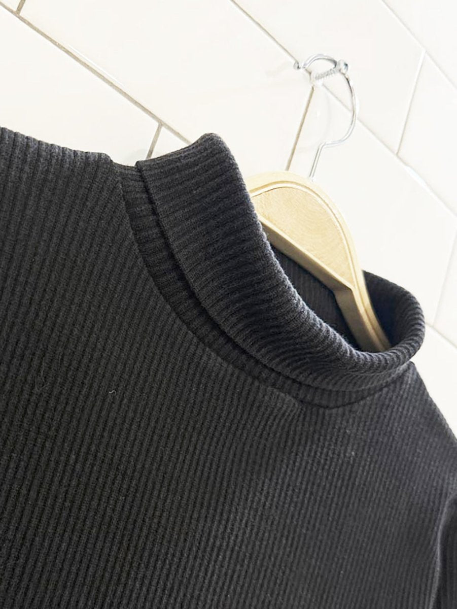 vintage 90s basics ribbed turtleneck top - good market thrift store