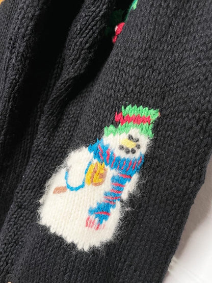 vintage 90s bechamel holiday things chunky knit sweater - good market thrift store