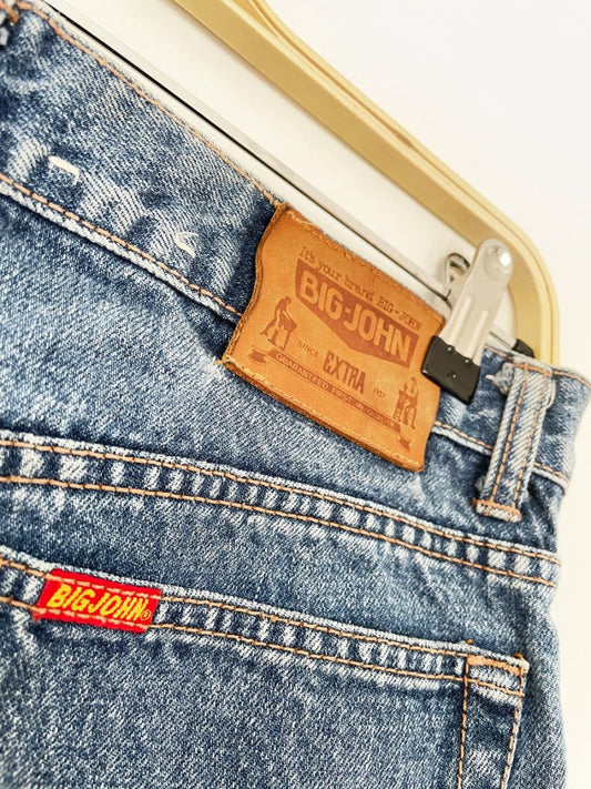 vintage 90s big john cut - off denim shorts | japanese - good market thrift store