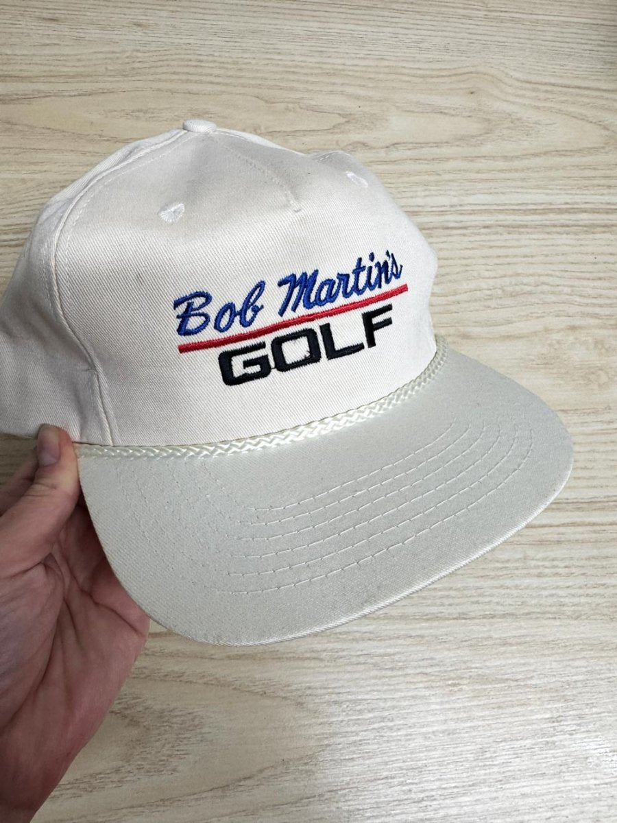 vintage 90s bob martins golf snapback hat - good market thrift store