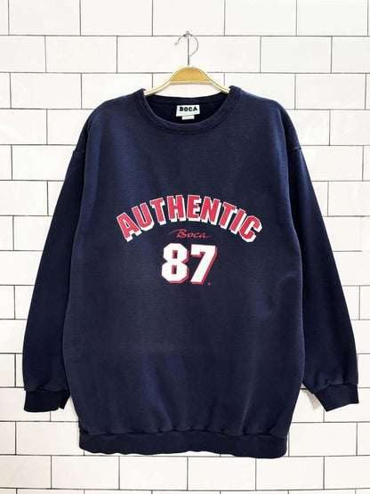 vintage 90s boca authentic '87 crewneck sweatshirt | made in Canada - good market thrift store