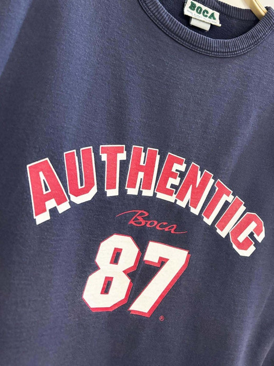 vintage 90s boca authentic '87 crewneck sweatshirt | made in Canada - good market thrift store