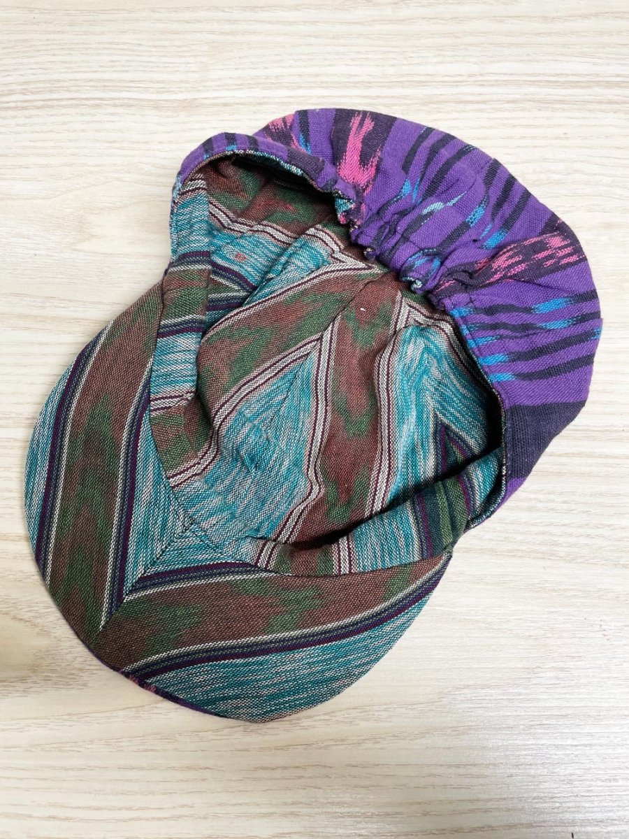 vintage 90s boho woven reversible hat - good market thrift store