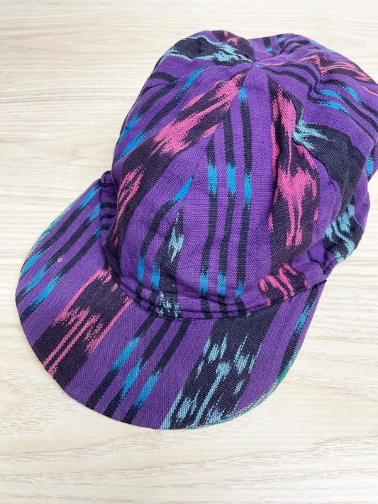 vintage 90s boho woven reversible hat - good market thrift store