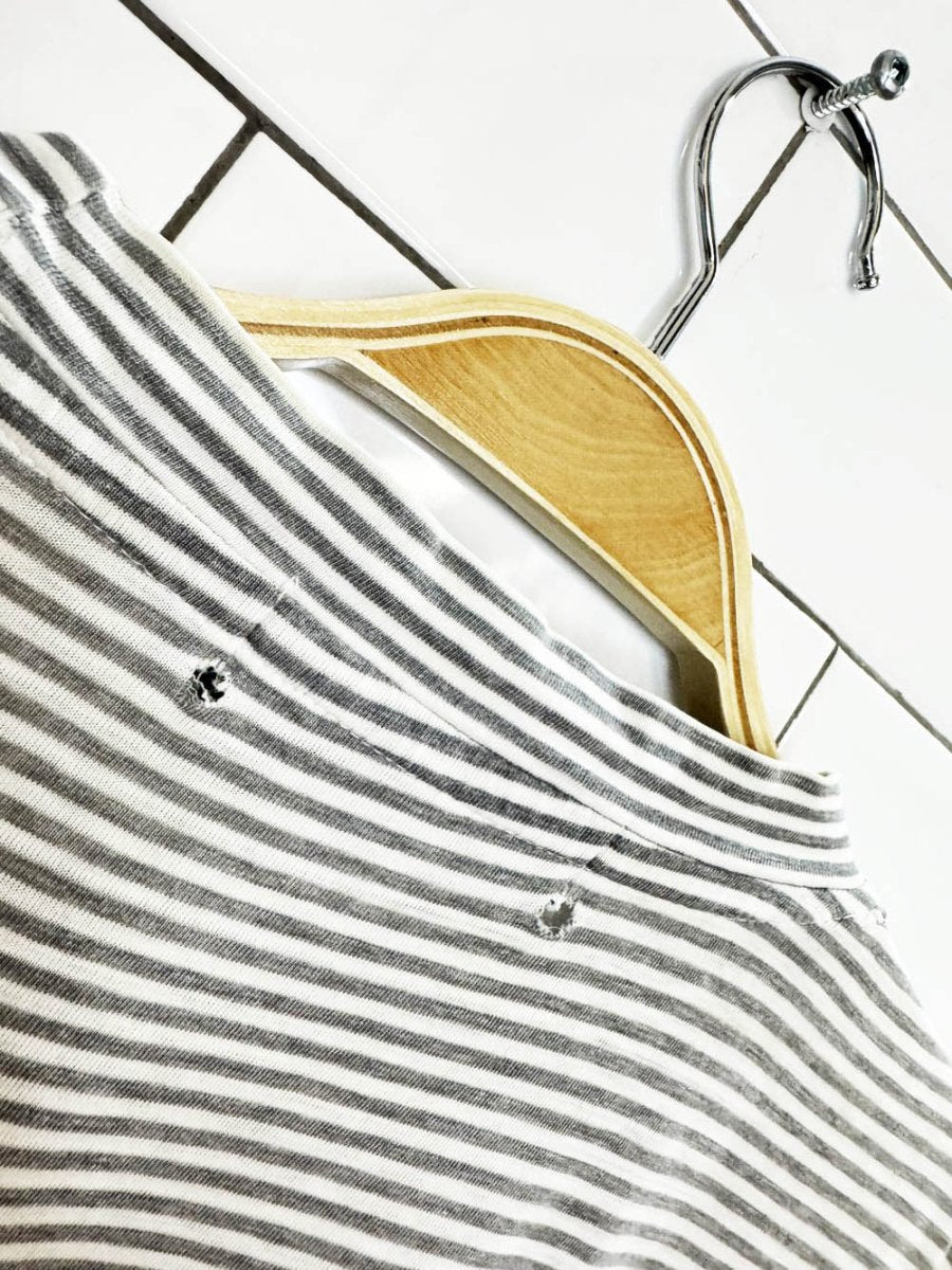vintage 90s britches striped long sleeve lounge tee - good market thrift store