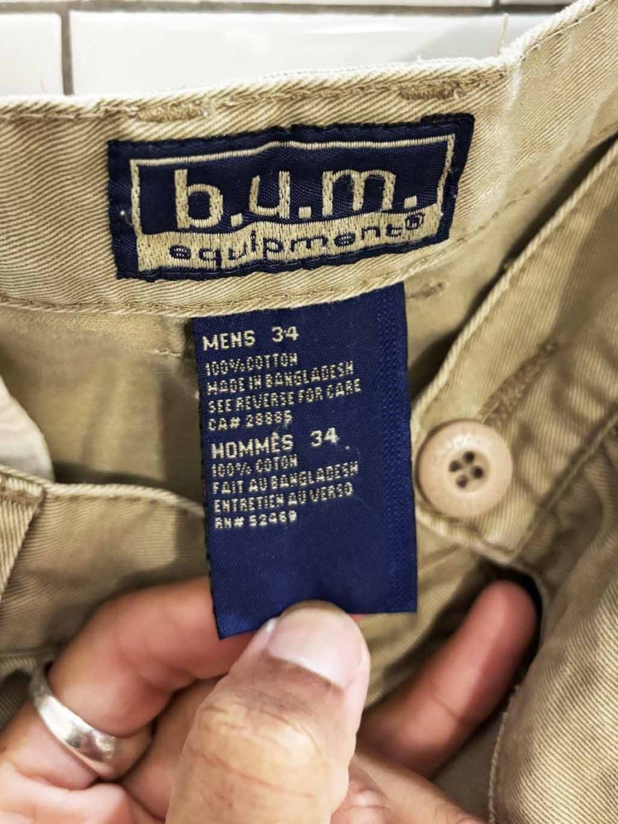 vintage 90s bum equipment surf style cargo shorts - good market thrift store