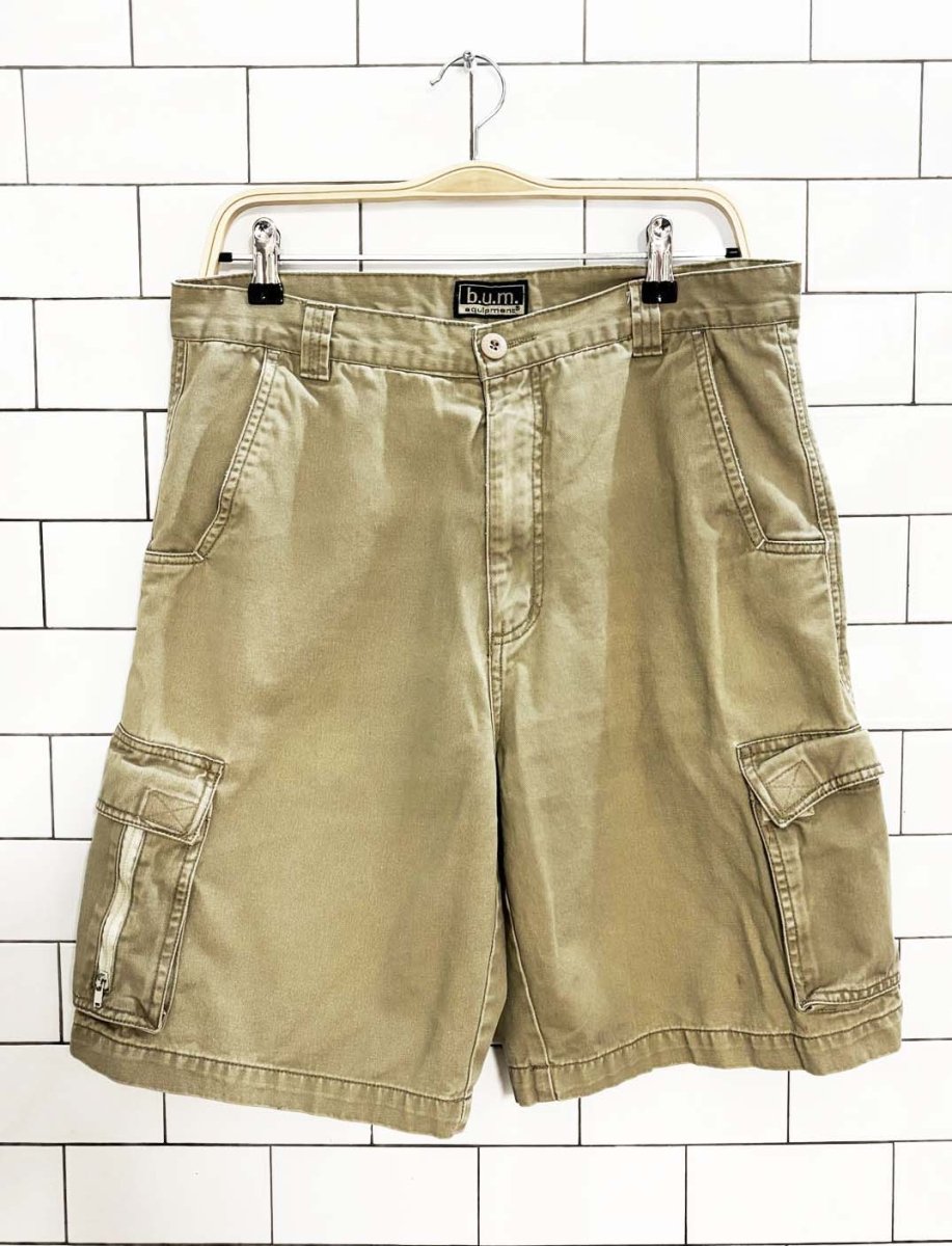 vintage 90s bum equipment surf style cargo shorts - good market thrift store