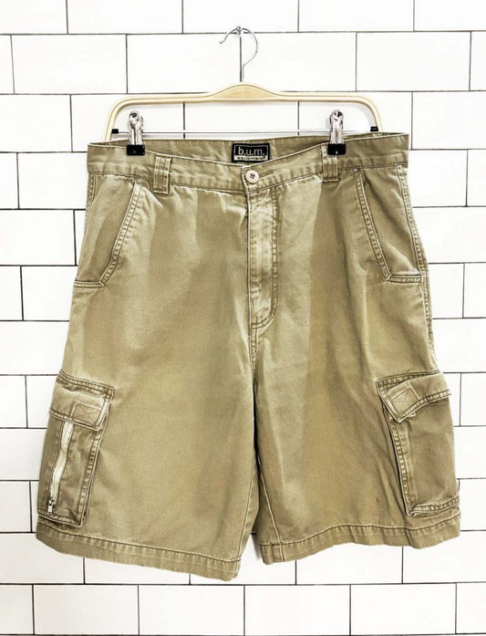 vintage 90s bum equipment surf style cargo shorts - good market thrift store