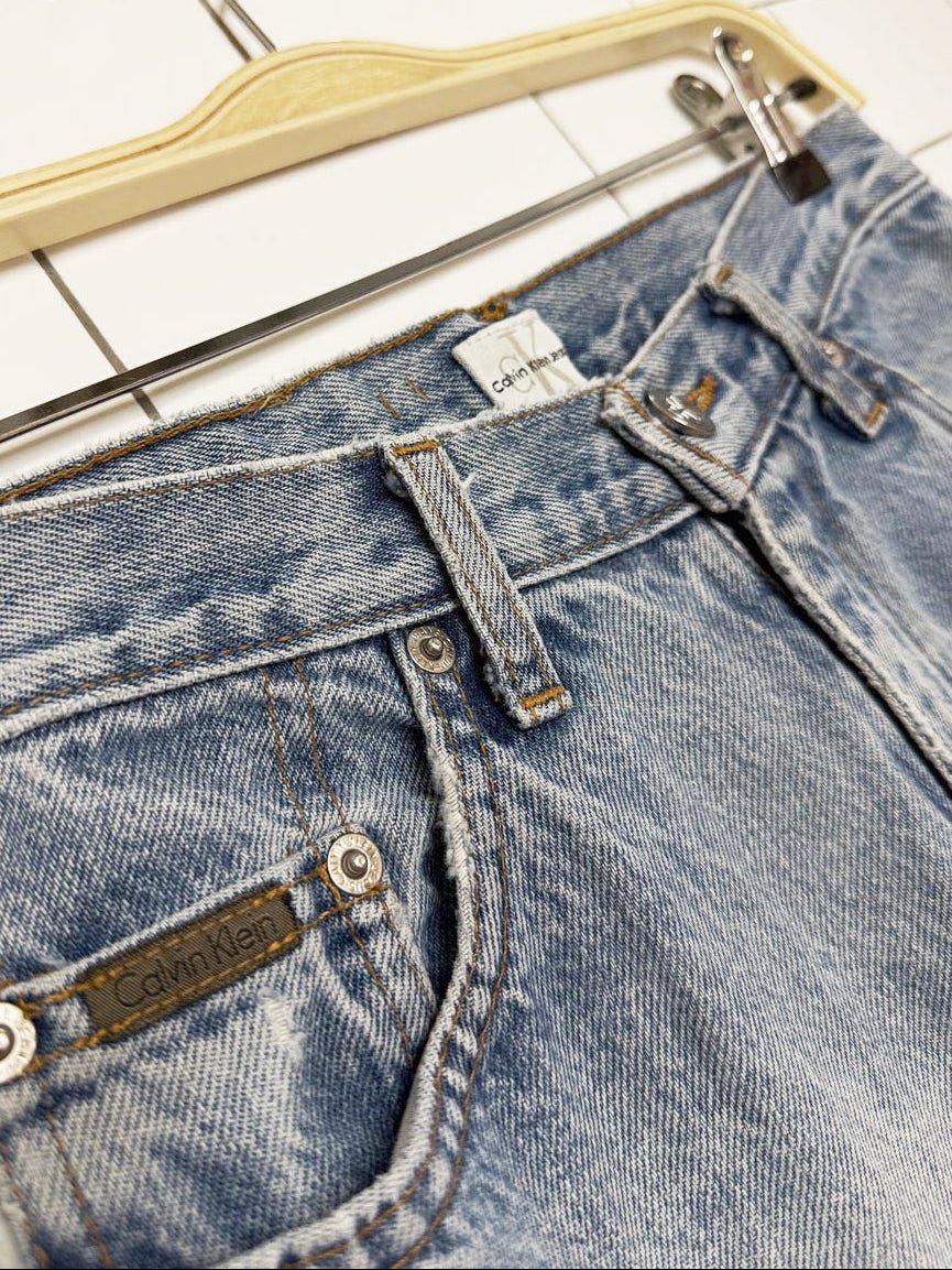 vintage 90s calvin klein jeans high rise straight leg jeans | made in Canada - good market thrift store