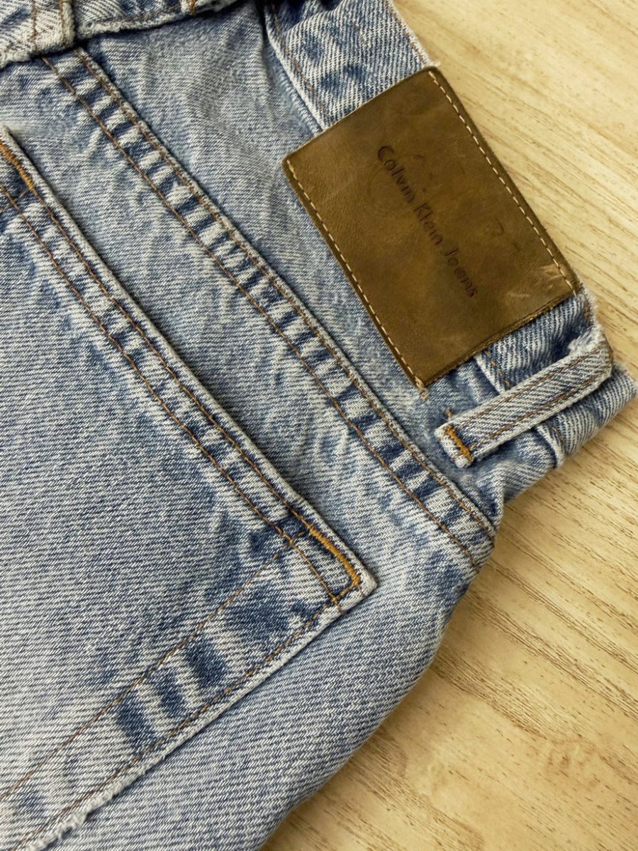 vintage 90s calvin klein jeans high rise straight leg jeans | made in Canada - good market thrift store